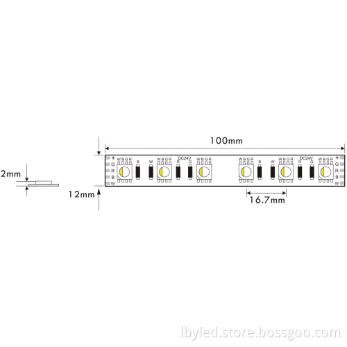 5050 RGBW led strip